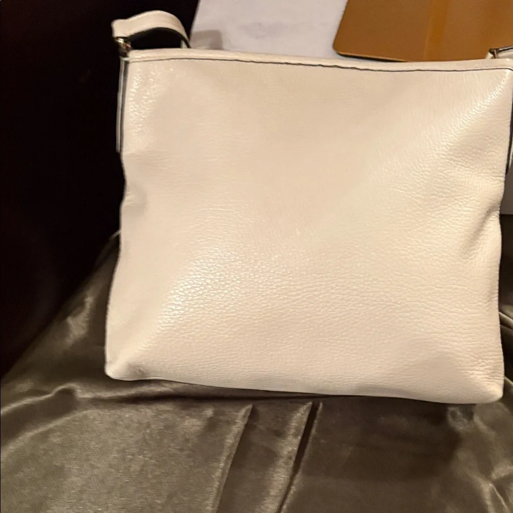 Coach Cream leather file Crossbody Bag A2081-91167